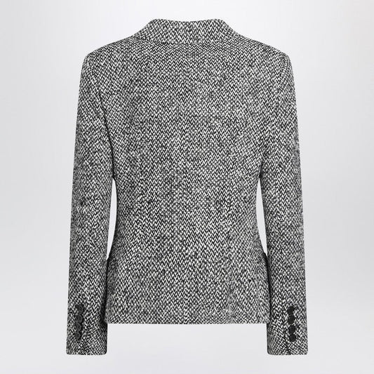 Dolce  Gabbana ドルチェ＆ガッバーナシングル胸肉スペックルールブレンドジャケット - Image 1