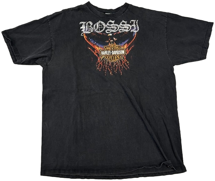 BOSSI 'SAN RAMON EAGLE' RHINESTONE VINTAGE TEE