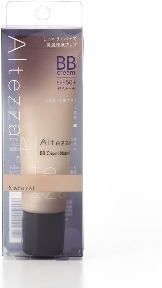 Altezza Skin Cover BB Cream 02 Natural (Natural Finish) [Covers Blue Beard, Acne Marks, Pores, Bears, and Stains][SPF 50++ ・PA++] [Can be removed with facial cleanser and soap] [Naturally covers like