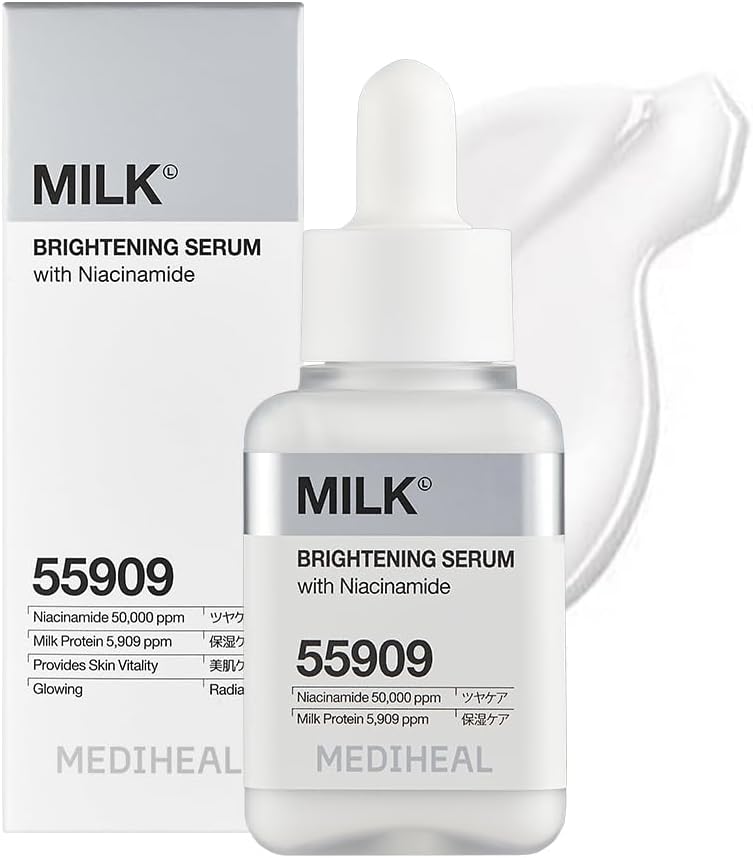 MEDIHEAL: Milk Brightening Serum, 1.5 fl oz (40 ml), Milk Brightening Serum, 1.5 fl oz (40 ml)