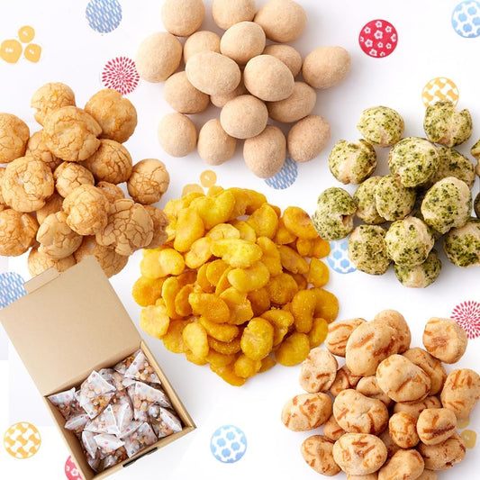 Natural Life Tetra Bean Candy Box Included (5 Types x 5 Bags each), Beans, Japanese Sweets, Beans, Eating and Comparing Set, Share Gift, Respect for the Aged Day, Assorted Snacks