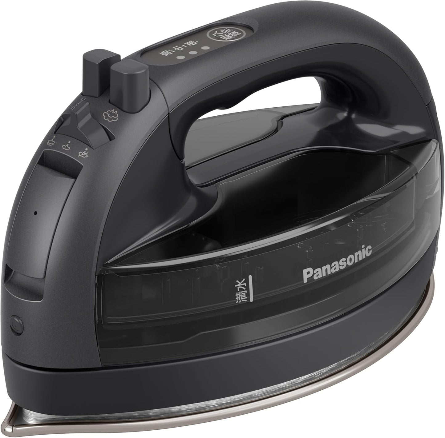 【2025 Latest Model Cordless】Panasonic Cordless Steam Iron NI-WL709-K Calm Black W-Head Stainless Steel x Nickel Coated