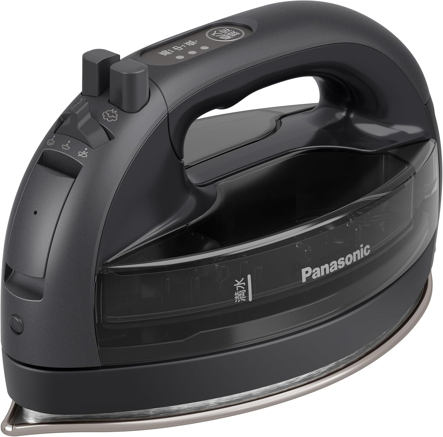 【2025 Latest Model Cordless】Panasonic Cordless Steam Iron NI-WL709-K Calm Black W-Head Stainless Steel x Nickel Coated
