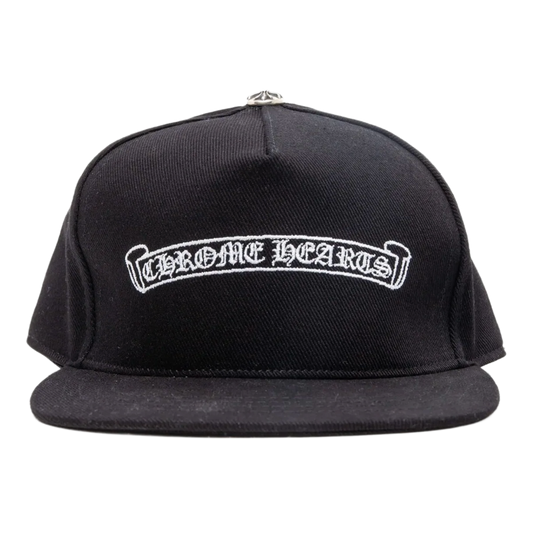 CHROME HEARTS EMBROIDERED SCROLL HAT