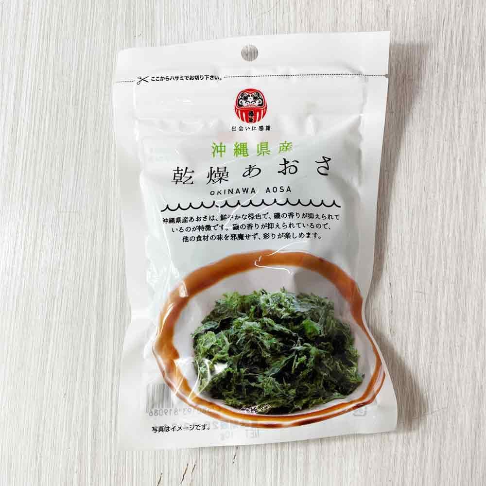 Okinawa Souvenir, Dried Aosa, Produced in Okinawa Prefecture, 0.3 oz (10 g)