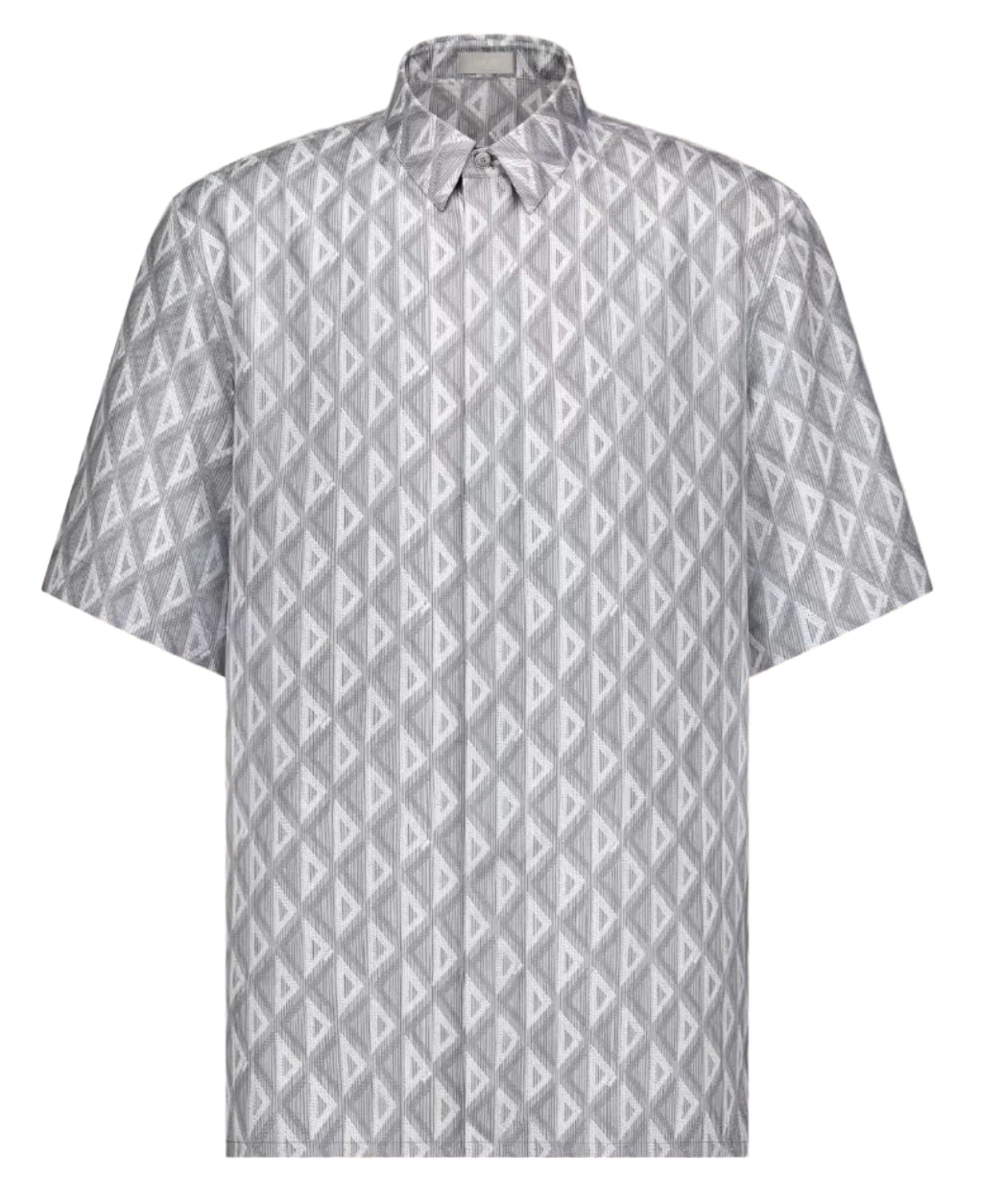 DIOR 'GREY' DIAMOND BERMUDA SHIRT