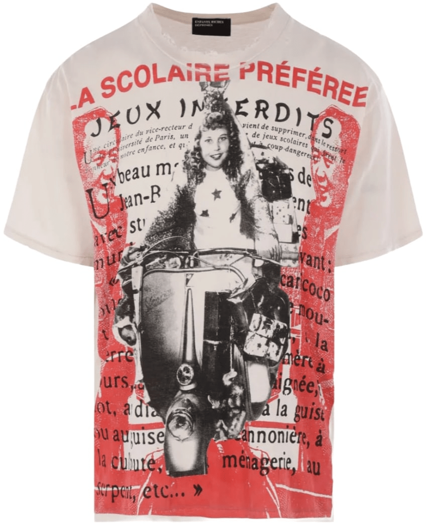 ENFANTS RICHES DÉPRIMÉS LA SCOLAIRE PRÉFÉREE DISTRESSED TEE