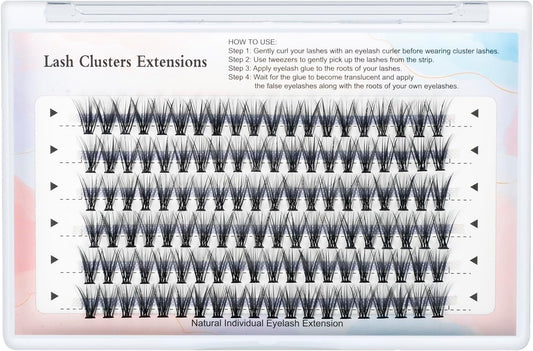MAEXUS False Eyelashes, 120 Bundles Partial False Eyelashes, Dense False Eyelashes for Actress and Cosplay Makeup Soft and Comfortable Part False Eyelashes for Doll-like Sweet Eyes, C Shape High Curl