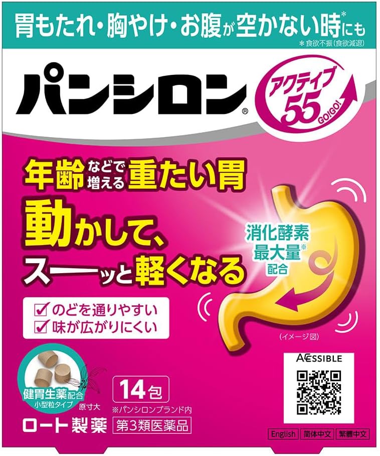 【第3類医薬品】パンシロン アクティブ55ST 14包