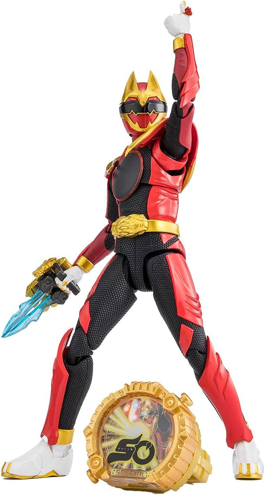 TAMASHII NATIONS S.H. Figuarts No. 1 Sentai Goju Wulf (First Press Limited Centering Included Version), Approx. 5.7 inches (145 mm), PVC, ABS, PC & PP, Painted Action Figure