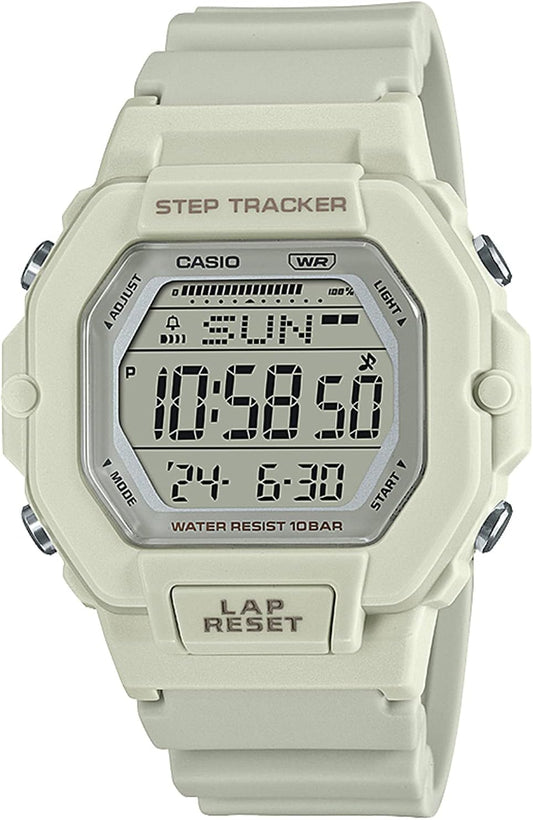 Casio LWS-2200 Watch, Casio Collection, Ivory, sports