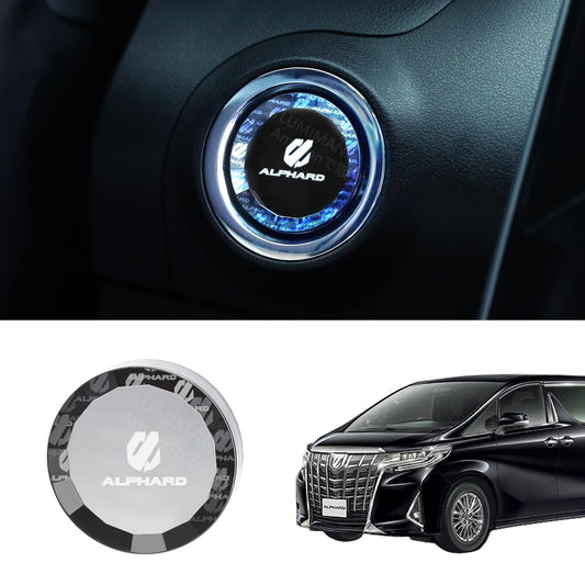 LUMIMAN Toyota Alphard 30 Series Car Push Start Switch Crystal Engine Start Cover Start Button Cover Interior Parts Dress Up Crystal Style Exclusive Design TMIMB-3 Genuine Replacement Japanese