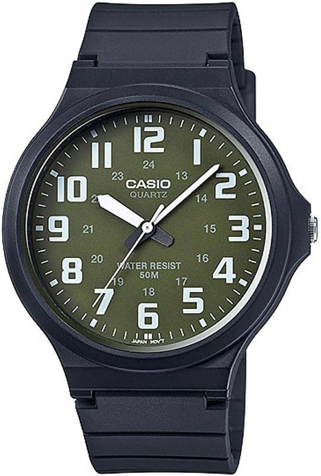 カシオ CASIO クオーツ ユニセックス 腕時計 MW-240-3BV グリーン/ホワイト[並行輸入品]