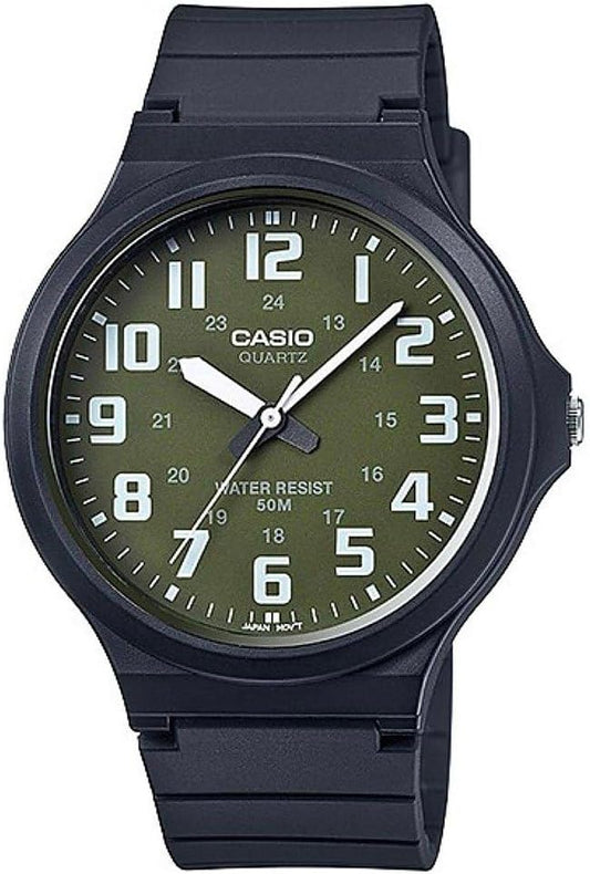 カシオ CASIO クオーツ ユニセックス 腕時計 MW-240-3BV グリーン/ホワイト[並行輸入品]
