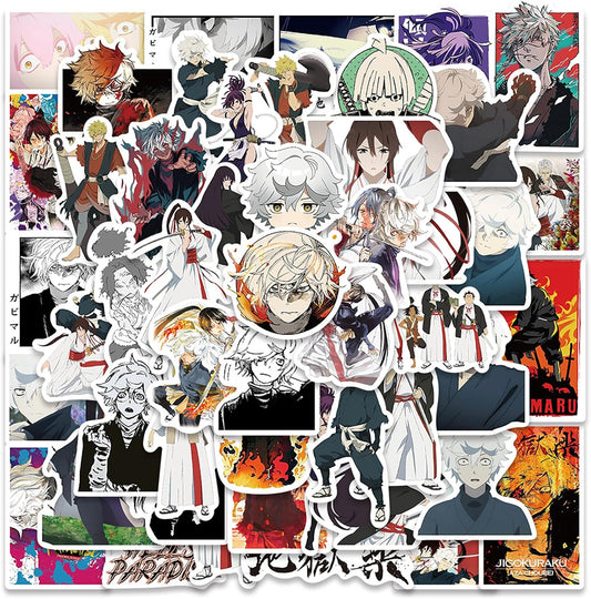 For Hell Raku Sticker Set, 50 Piece Set, Stylish Anime for Helluraku Seals, Waterproof, Cute Cartoon Stickers, Notebook, Sticker, DIY, Car, Motorcycle, Helmet, PC, Snowboard, Smartphone
