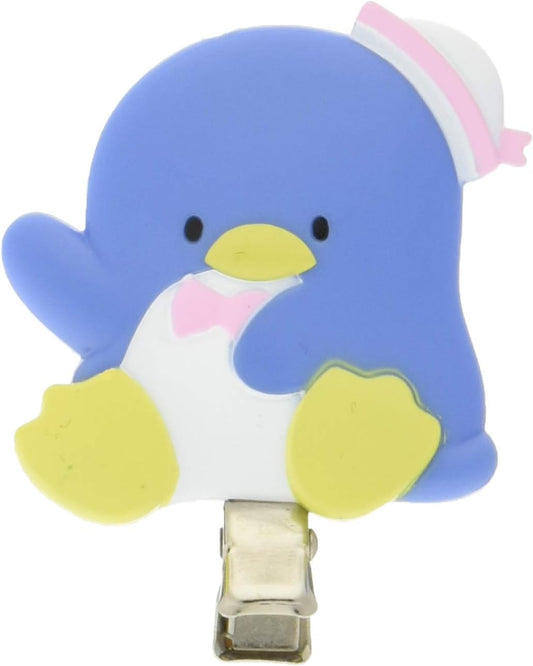 Sanrio N-1803-813532 Tuxedo Sam Hair Clip for Bangs, approx. 1.5 x 0.4 x 2.0 inches (3.7 x 1 x 5 cm), ABS Plastic