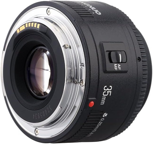 YONGNUO YN35mm F2 Lens 1:2 AF/MF Wide Angle Fixed/Prime Autofocus Lens for Canon EF Mount EOS Cameras