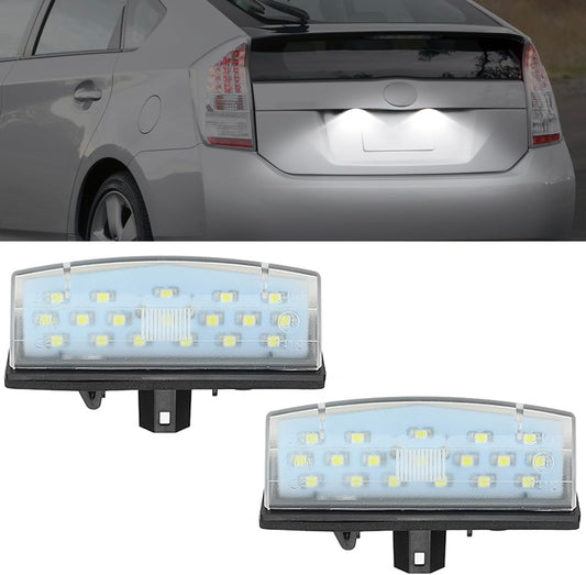 Prius 20 Series 30 Series License Plate Lamp LED Prius PHV 30 Series Prius α 40 Series C-HR ZYX10/NGX50 RAV4 License Lamp Genuine Replacement Type 2 Pack White
