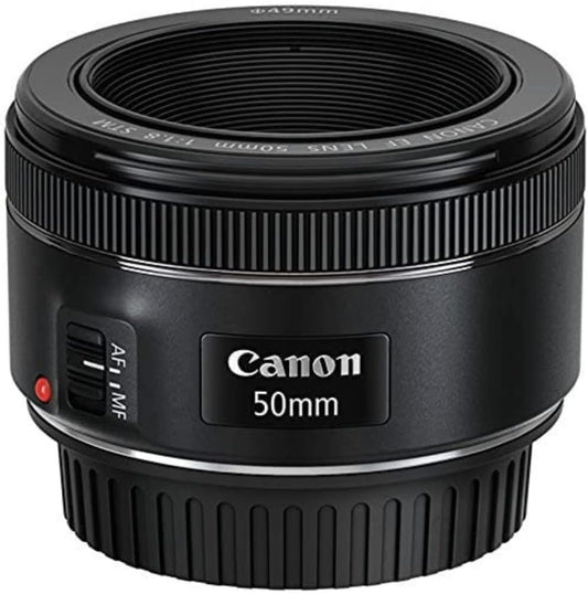 Canon EF5018STM Standard Single Focus Lens EF50mm F1.8 STM Full Size Compatible with Black