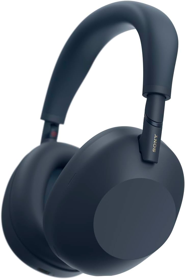 Sony WH-1000XM6 Midnight Blue: Wireless Headphones World's Best Class Noise Cancelling Bluetooth Long Battery Foldable External Sound Capture