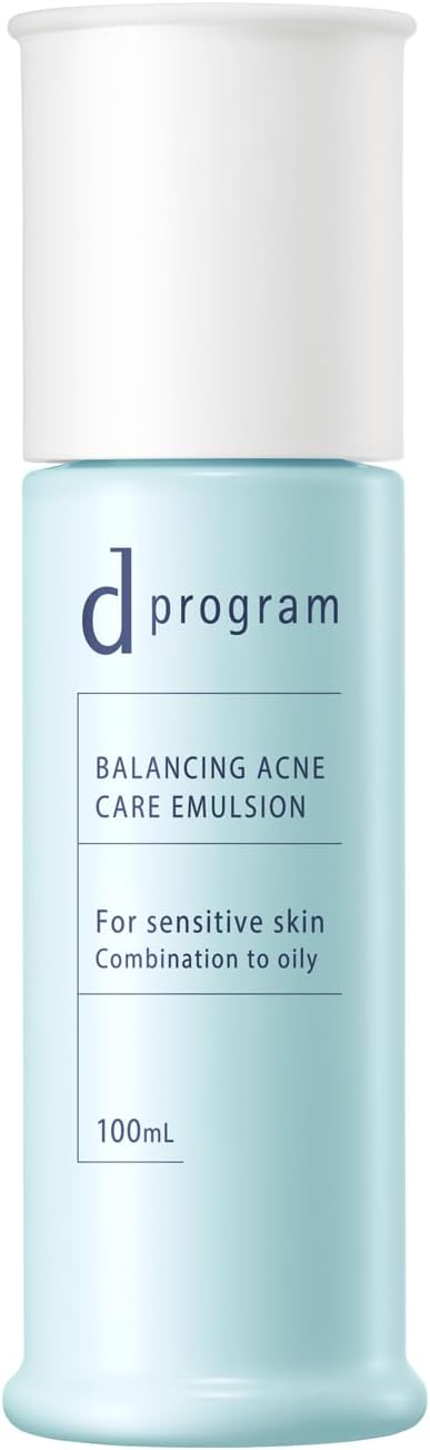 d program (d program) (Quasi-Drug) Balance & AcneCare Emulsion EX 3.4 fl oz (100 ml) | Emulsion | Milk & Lotion | Unscented | Delicate Moisturizing, Prevents Rough Skin