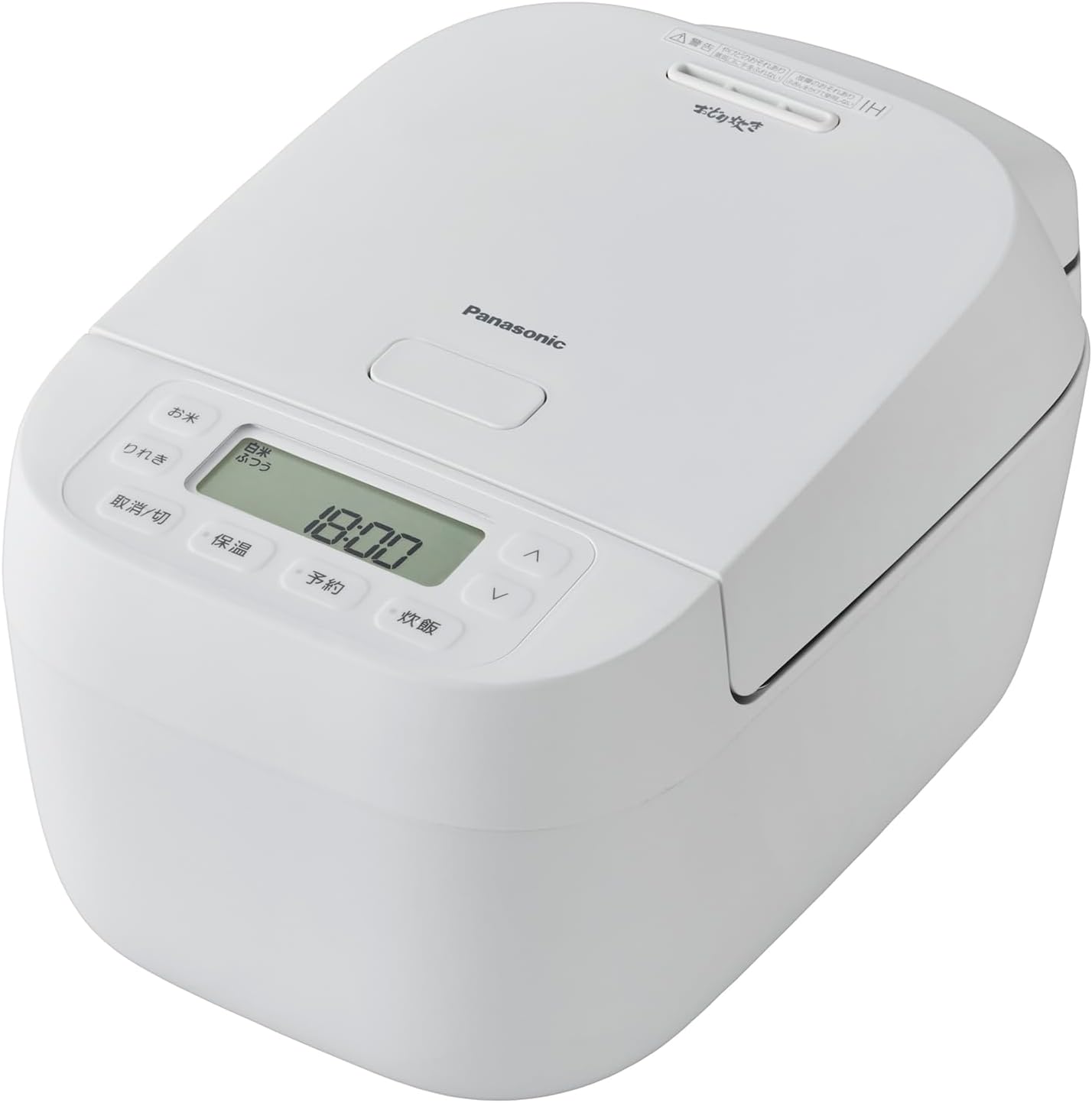 Panasonic SR-N310D-W Rice Cooker, 0.2 fl oz (5.5 g), Odori Cooker, High Heating Power, White