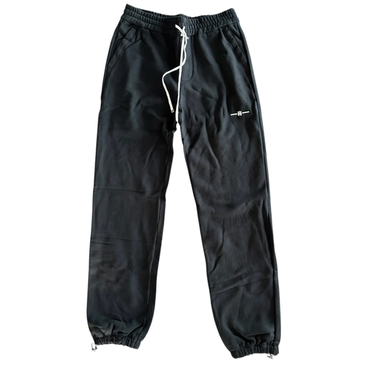 AMIRI 'MICRO MA BAR LOGO' BLACK SWEATPANTS