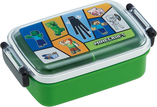 Skater (Skater) Children's Lunch Box, 1-Tier, 15.2 fl oz (450 ml), Domed Type for Fluffy Serving, Antibacterial, Children's, Made in Japan, Minecraft 25, for Boys, RBF3ANAG