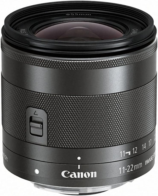 Canon EF-M 11-22mm f/4-5.6 STM Lens, Black, 7568B002
