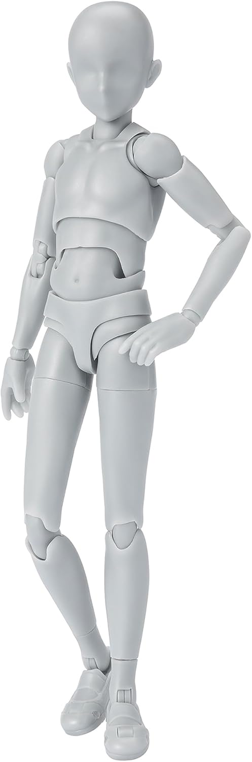 S.H. Figuarts Body-kun School Life Edition DX Set (Gray Color Ver.) Approx. 5.3 inches (135 mm), PVC & ABS Action Figure