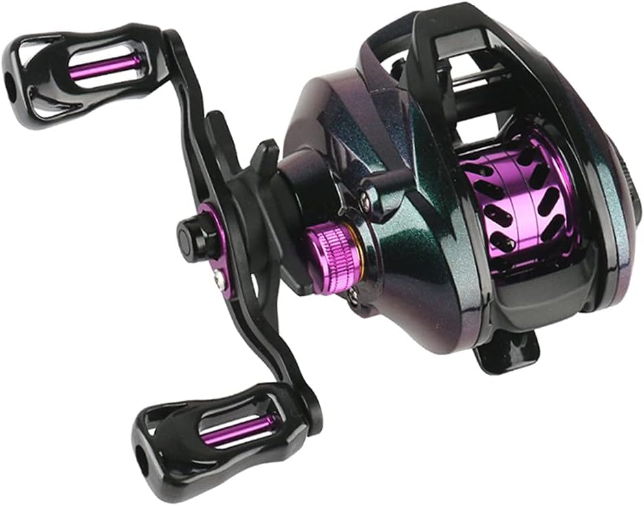 YU191 Fishing Reel, Bait Reel, Ultra Lightweight, Shallow Groove Spool, Aluminum Alloy Spool, Bait Finesse Reel, For Sea, Stream, Fishing, Strong Magnetic Brakes