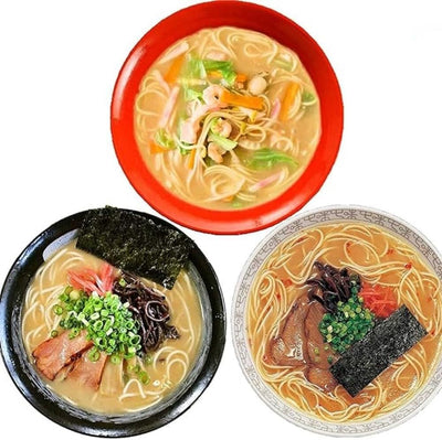 Tonkotsu Ramen 3 Types, Eat Comparison Set (8 Servings), Hakata-Style Light Tonkotsu 4, Kurume-Style Soy Sauce Pork Bone (Kyushu Boy) 2, Spicy Tonkotsu Sensei 2, Dried Noodle, Soup, Gift, Gift,