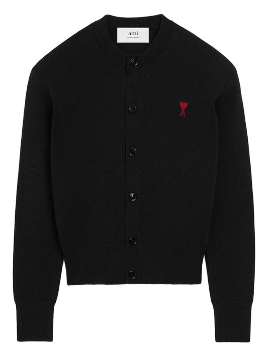 Ami Paris Ami De Coeur Wool Cardigan - Image 1