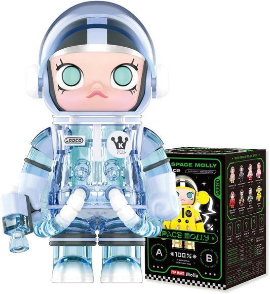 POPMART MEGA SPACE MOLLY 100% Series (Piece) Popmart Plush Toy Blind Box Figure, Plastic Model, Premium Toy, PVC, Soft Vinyl, Original Characters, Birthday Gift