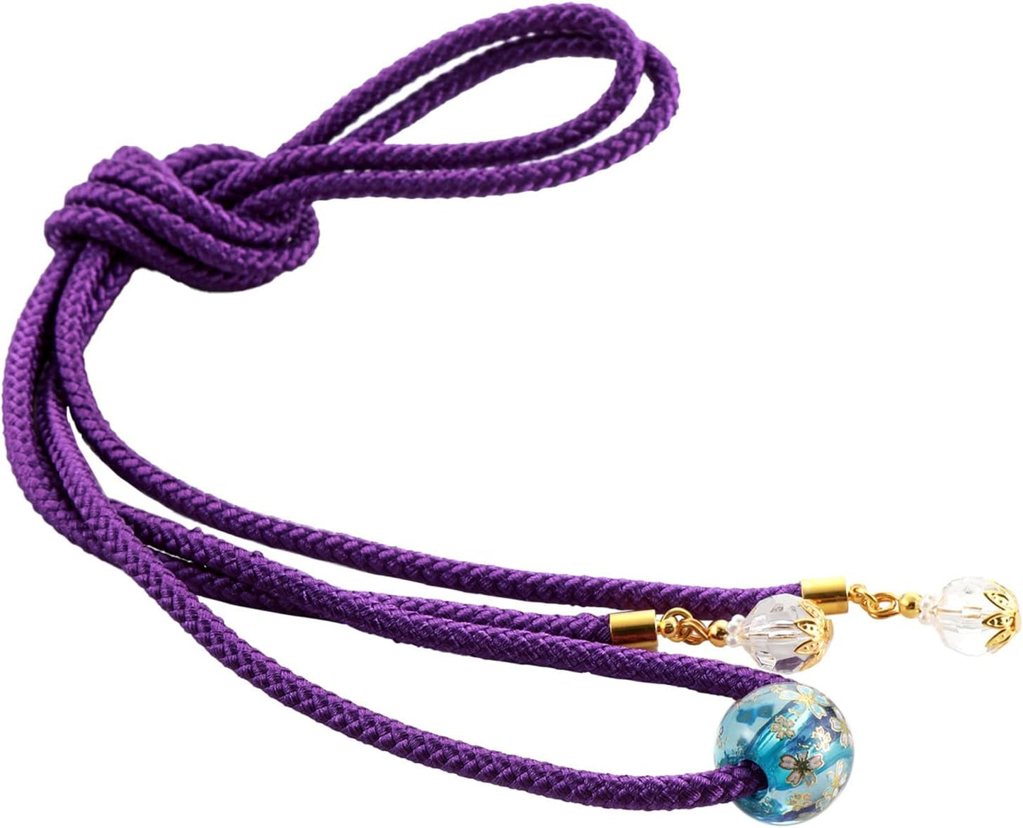 Sarasa Obi Sash Decoration with Dragonfly bead, For Yukata Kimono, Belt Decoration