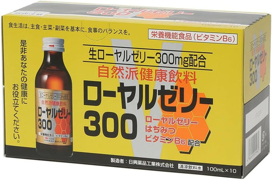 Nikko Pharmaceutical Industries Nikko Royal Jelly 300 3.4 fl oz (100 ml) x 10 Bottles