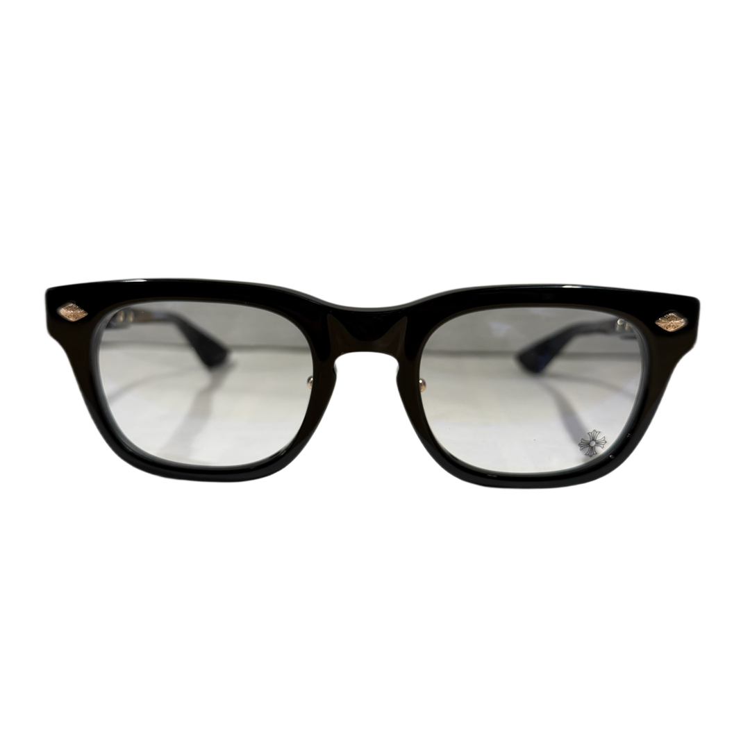 CHROME HEARTS 'BAGGINS-A' BLACK/GOLD GLASSES