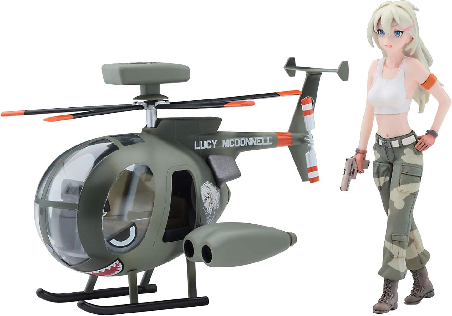 Hasegawa Egg Girls Collection No.11 1/20 Lucy McDonnell (Army) w/Fuse 500 Resin Figure & Non-Scale Plastic Model SP423