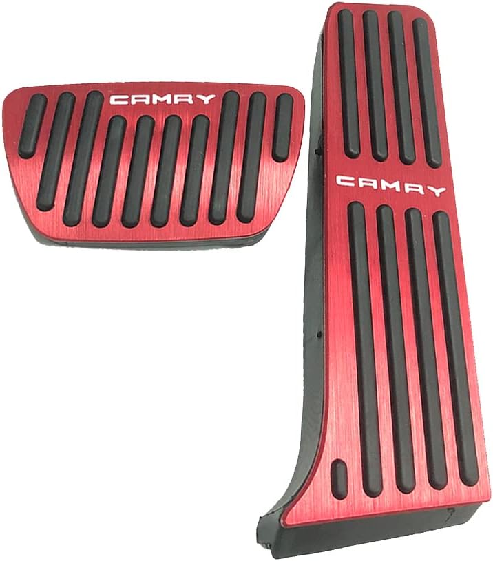 Boyou [Can not be installed after August 2022] Toyota Camry AX70 Series (July 2017 - August 2022) High Quality Aluminum Pedal Brake Axle Cover No Drilling Required Scratch Stain Resistant 2-Piece Set
