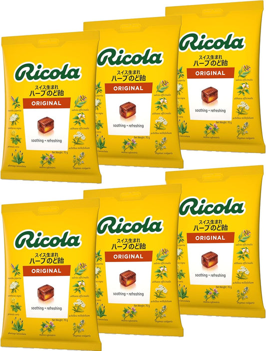 Ricola Original Herbal Candy, 2.5 oz (70 g) x 6 Packs