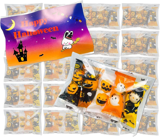 [Riori Gifts] Petite Gift, Halloween Chocolate Balls, Set of 20 Bags, Individual Packaging, Assortment, Stickers, Handout, Halloween Party, Sweets, Limited Time, Cute Chocolate, Chocolate Events,