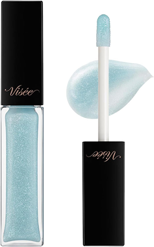 Visee Essence Lip Plumper, BL900, Crystal Blue, 0.2 fl oz (5.5 ml) Lip Gloss, Plump Volume, Moisturizing, Warming