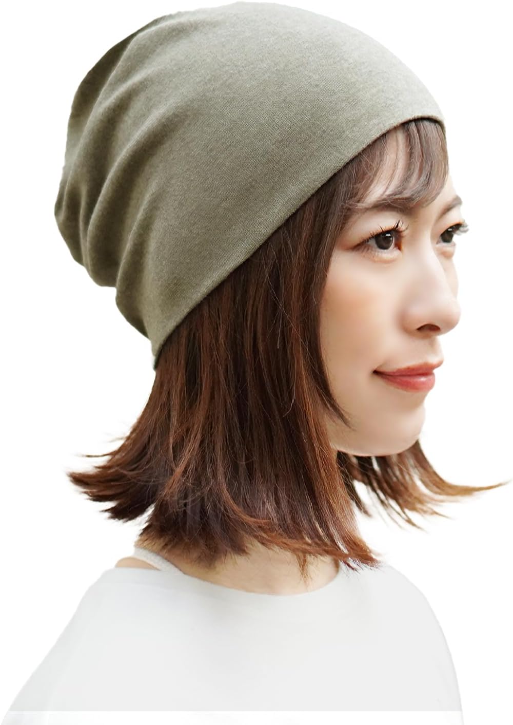 hanahana15 Medical Hat for Sleeping, 100% Cotton, Made in Japan, Organic Cotton, Anti-Cancer Agent, Spring, Summer, Autumn, Winter, Fashionable, Knit Hat, Care Hat, Cute, Washing, Soft, Night Cap