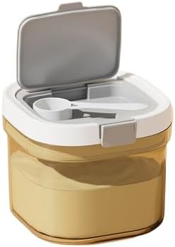 粉ミルクケース 800/1300/1800ml プロテインケース 携帯用粉ミルク保存ケース 5g計量スプーンが付属しており 保存容器 離乳食 スナック収納 外出 旅行用 携帯便利 (800, ミリリットル) [並行輸入品]
