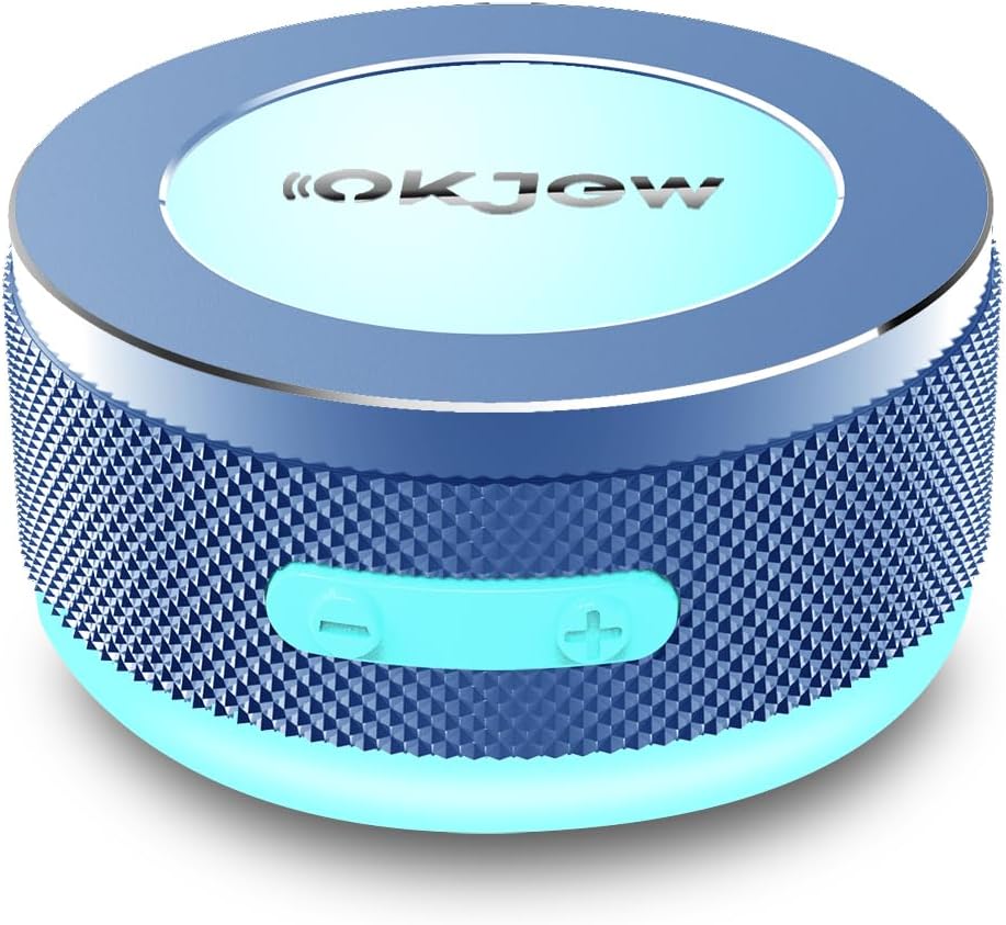 Bone Conduction Speaker Bluetooth Vibration Speaker Portable Wireless 3D Surround Sound 7.5W Output with Dynamic LED Light for Home, Office, Outdoor Use (GrayB)