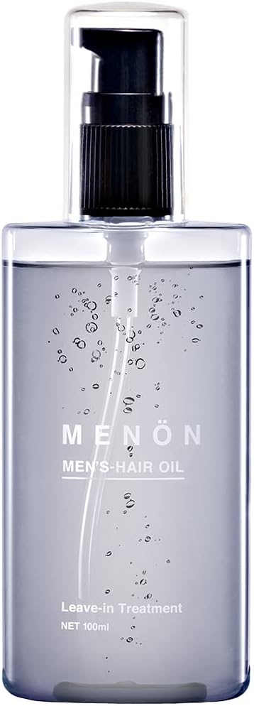 MENON Hair Oil, Men's, 3.4 fl oz (100 ml), Non-Rinsing Treatment, Airy Moisture Formulation, Moisturizing, Additive-free, Menon Hair Oil