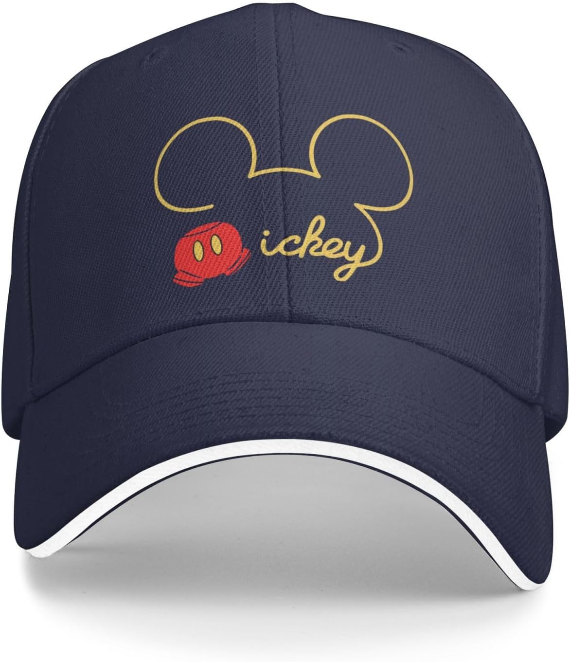 ZOOKISS Mickey Mouse Men's Hat, Quick-Drying Cap, Adjustable, Lightweight, Breathable, Sunshade, Outdoor Cap, Baseball Cap, UV Protection, Spring, Summer, Autumn, Winter, Popular, Unisex, Anime Goods,
