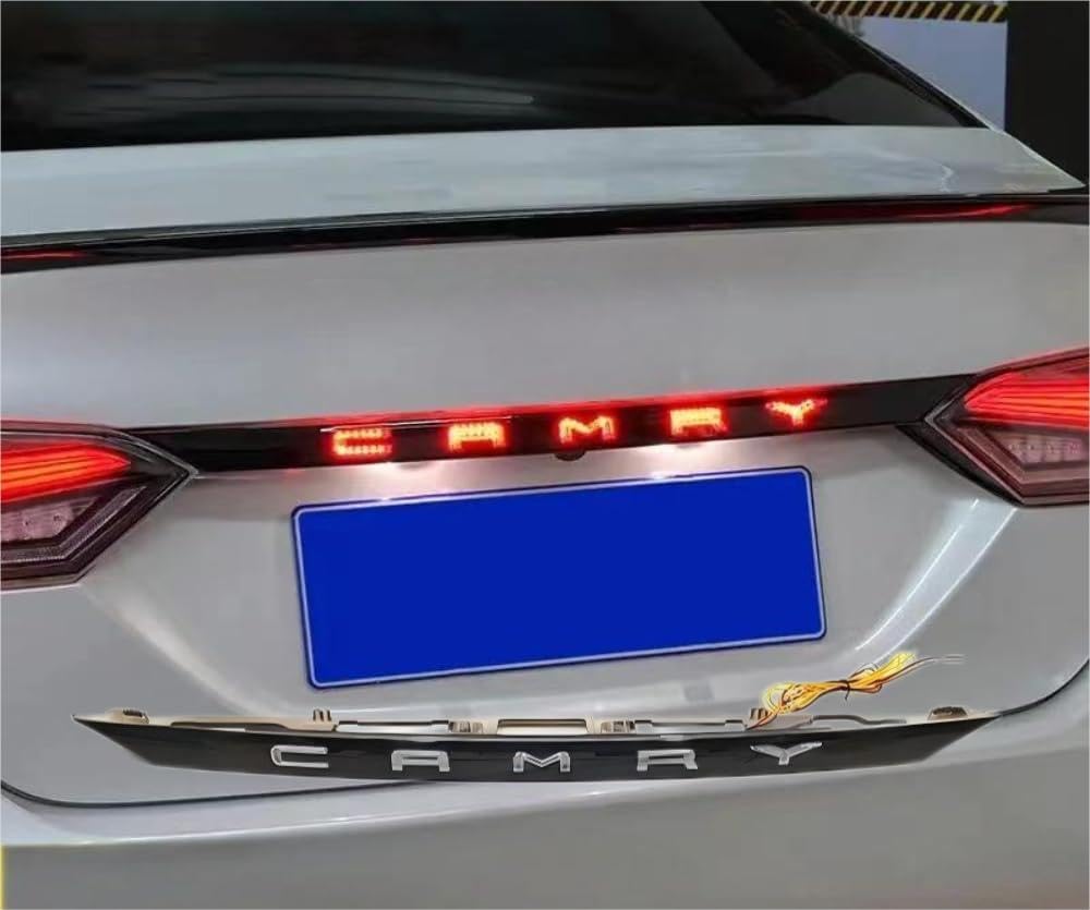 New Camry 70 Series Sequential Tailgate Lamp Tail Light Dress Up Toyota CAMRY 10th Generation Genuine Replacement Exterior Parts Flowing LED Tail Lamp 1P (Bright Black) [Parallel Import]