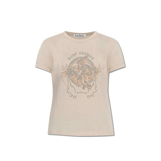 Acne Studios にきびスタジオにきびスタジオ印刷されたTシャツ - Image 1