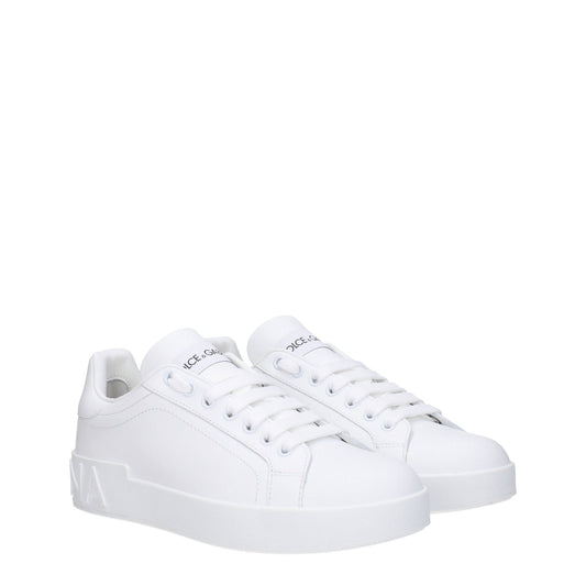 Dolce  Gabbana ドルチェ＆ガッバーナスニーカーの女性肌の白 - Image 1